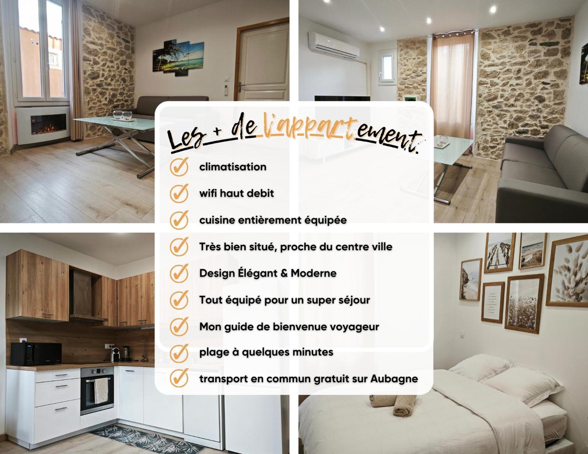 Appartement Tout Confort A 2 Pas Du Centre Ville Aubagne Bagian luar foto